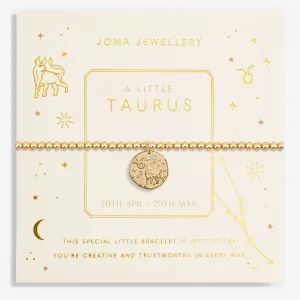 Joma Jewellery Gold Star Sign A Little 'Taurus' Bracelet