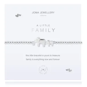 Joma Jewellery Silver A Little 'Family Elephant' Bracelet