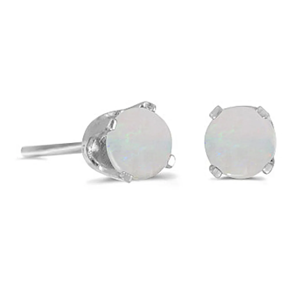 KATARINA Prong Set 4 MM Natural Gemstone Earring Studs