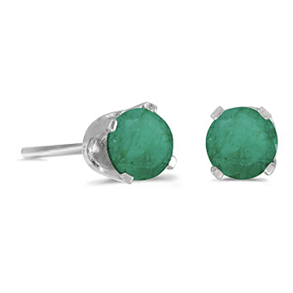 KATARINA Prong Set 4 MM Natural Gemstone Earring Studs