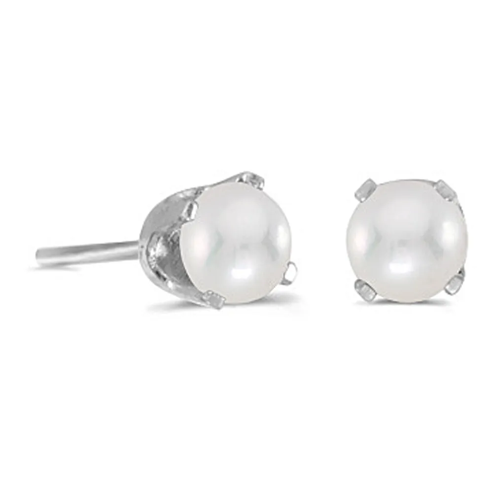 KATARINA Prong Set 4 MM Natural Gemstone Earring Studs