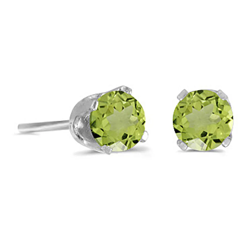 KATARINA Prong Set 4 MM Natural Gemstone Earring Studs