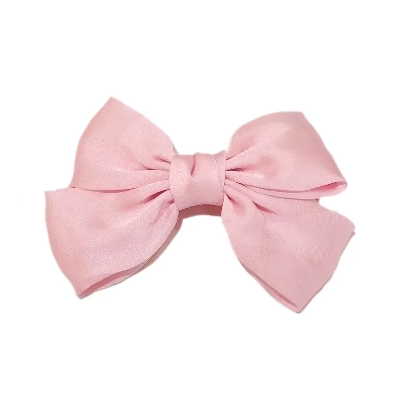 Korean Princess Bow Hairpin Retro Top Clip Back Head Clip Hairpin Wholesale