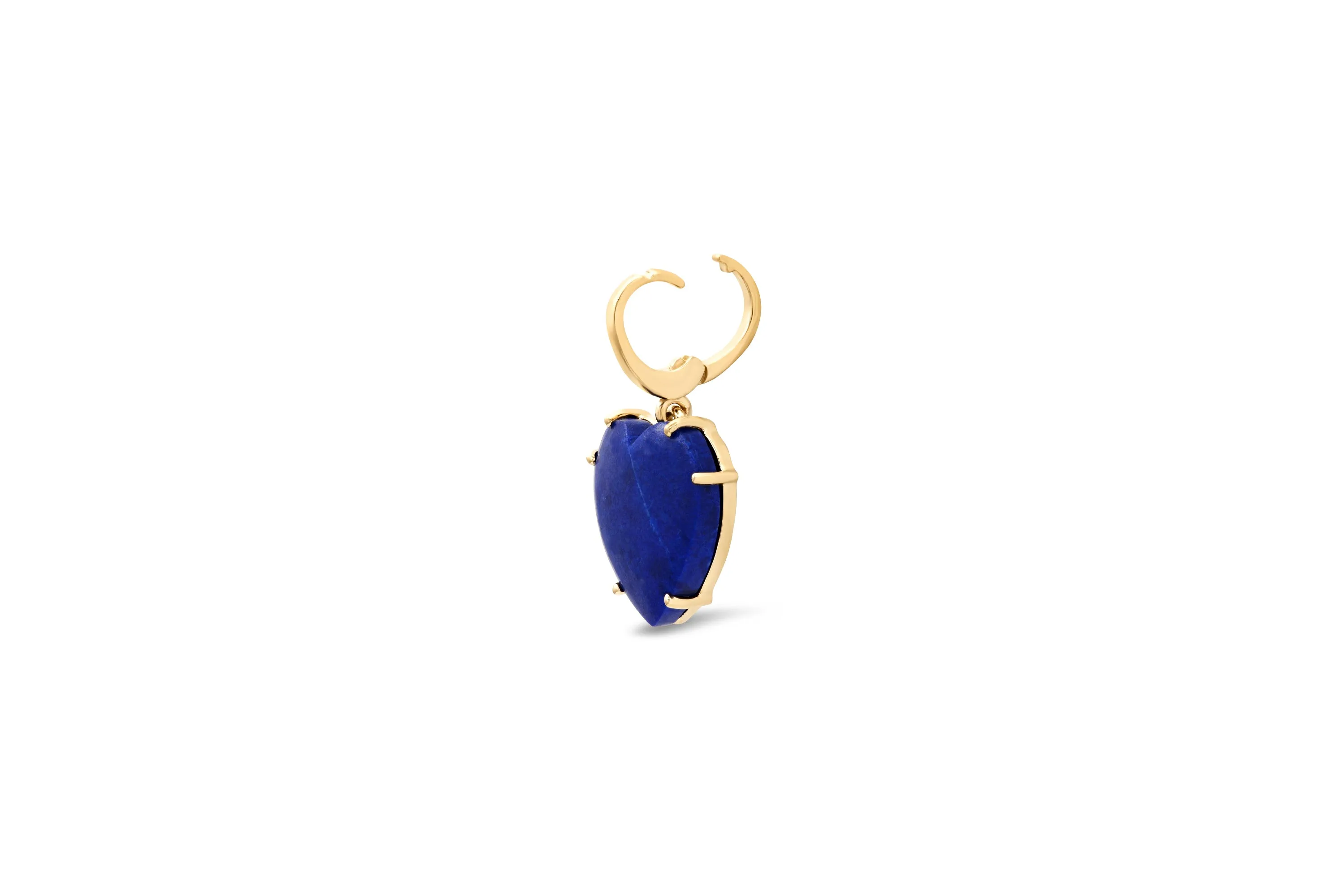 Lapis Heart Charm