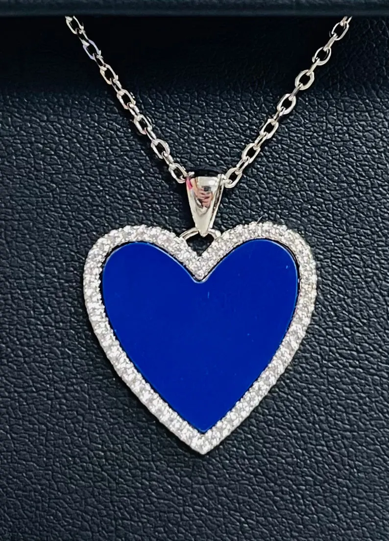 Lapis Heart Pendant