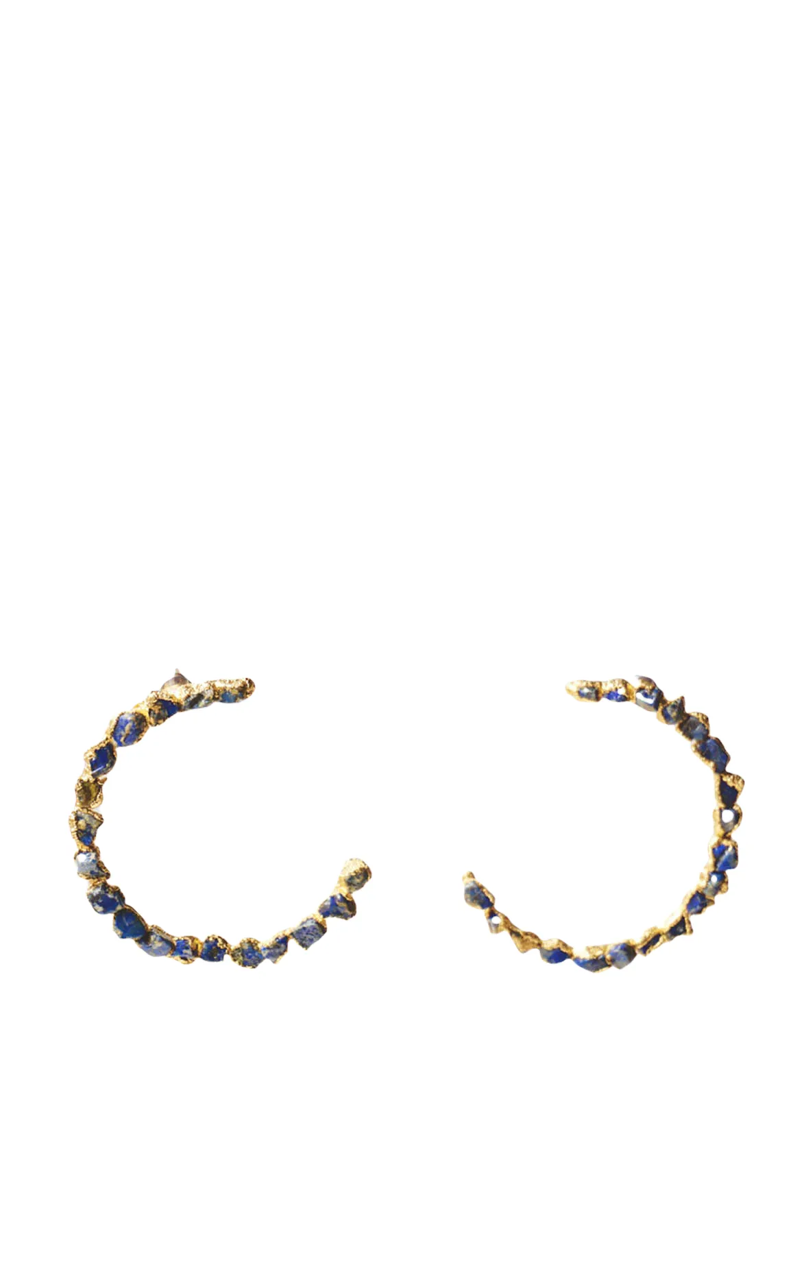 Lapiz Lazuli Hoops