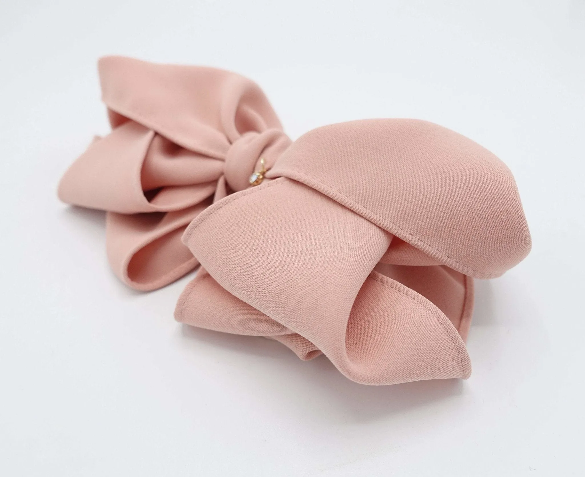 layered volume hair bow pretty women hair barrette