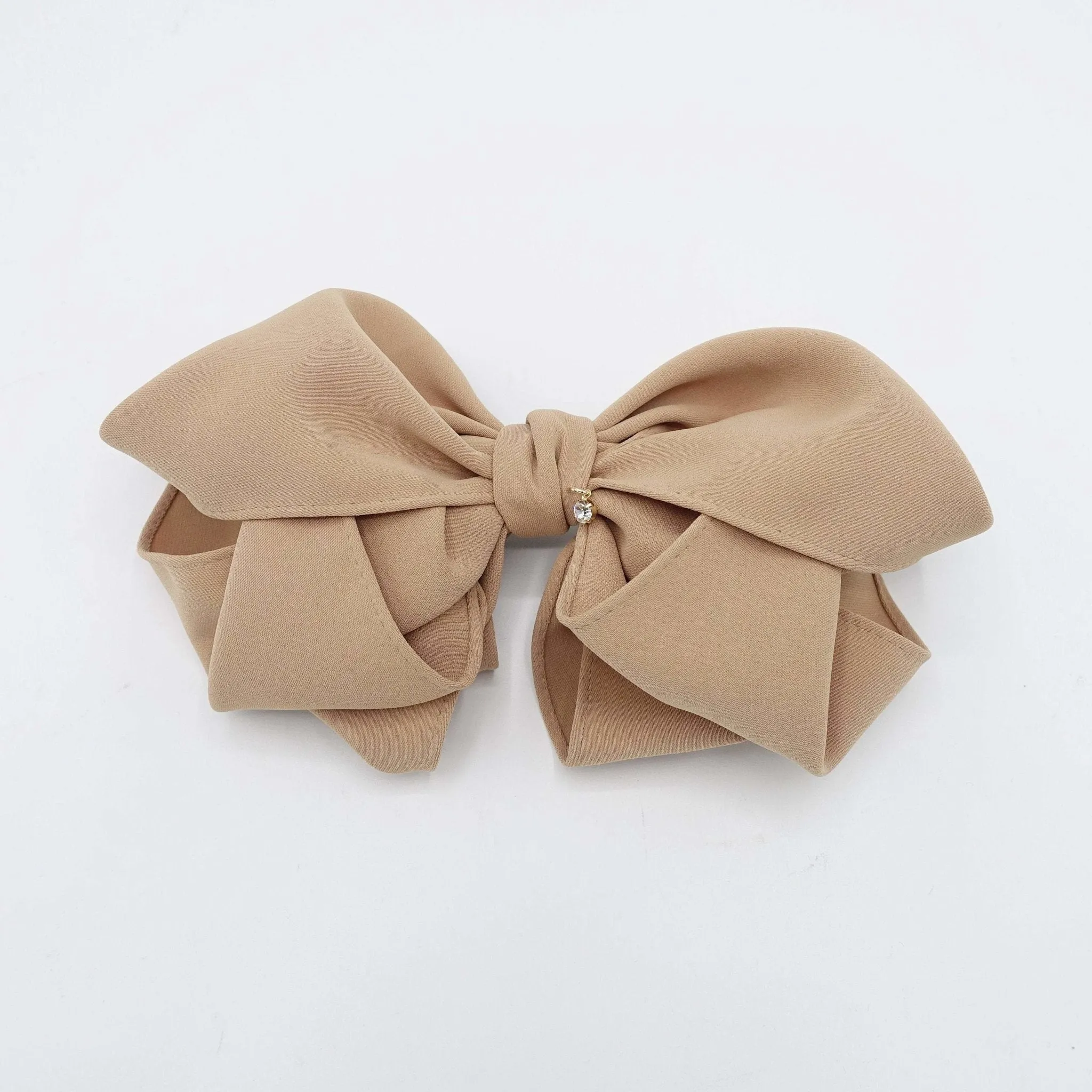 layered volume hair bow pretty women hair barrette