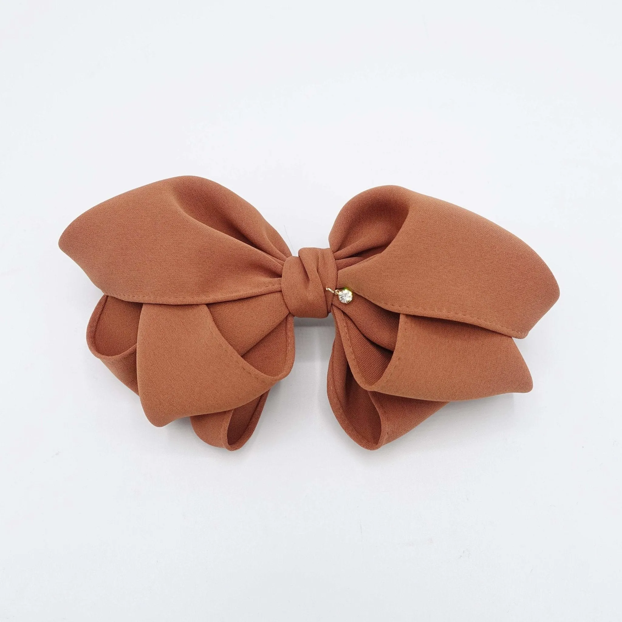 layered volume hair bow pretty women hair barrette