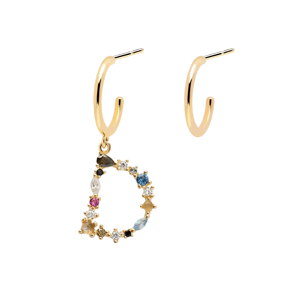 Letter D Earrings