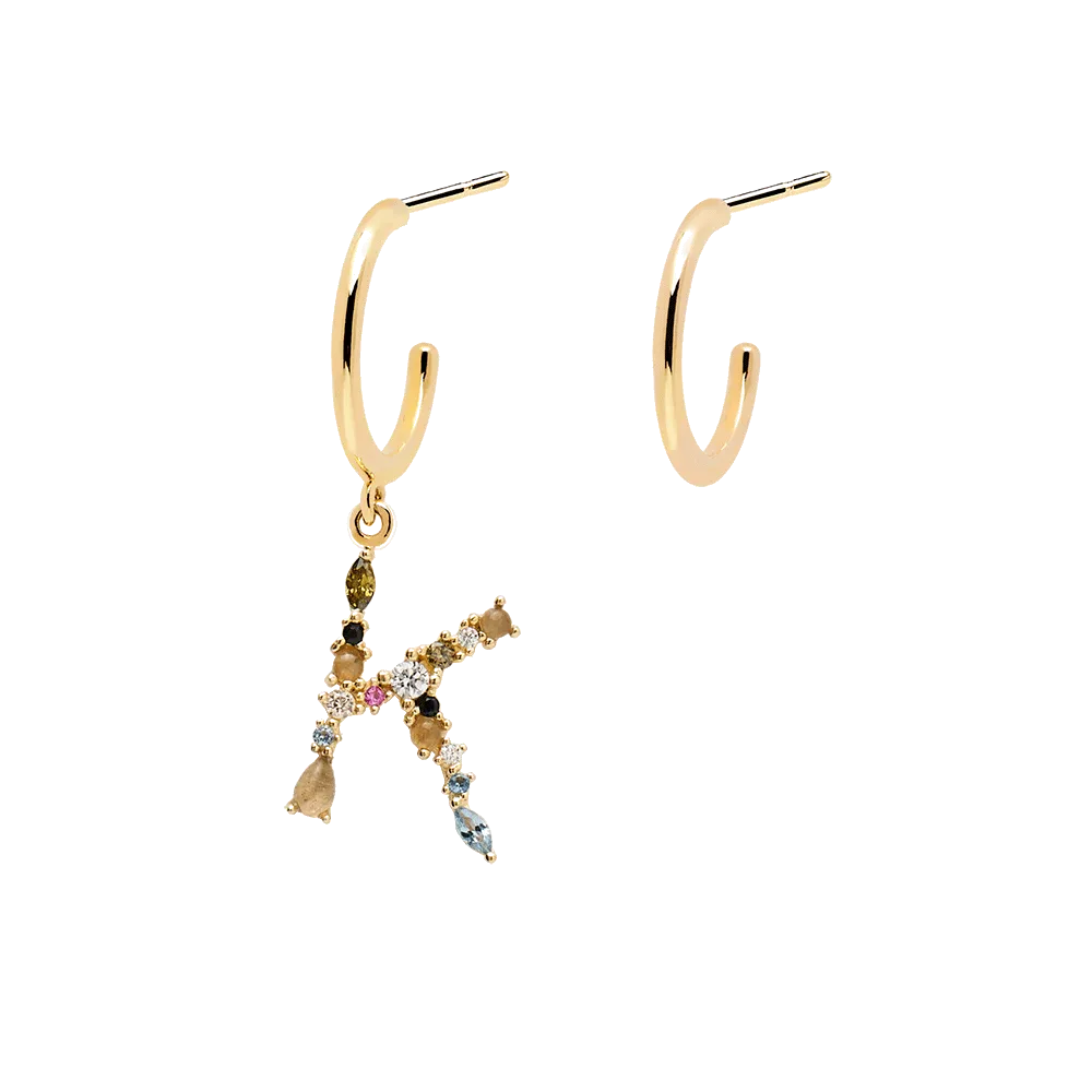 Letter К Earrings