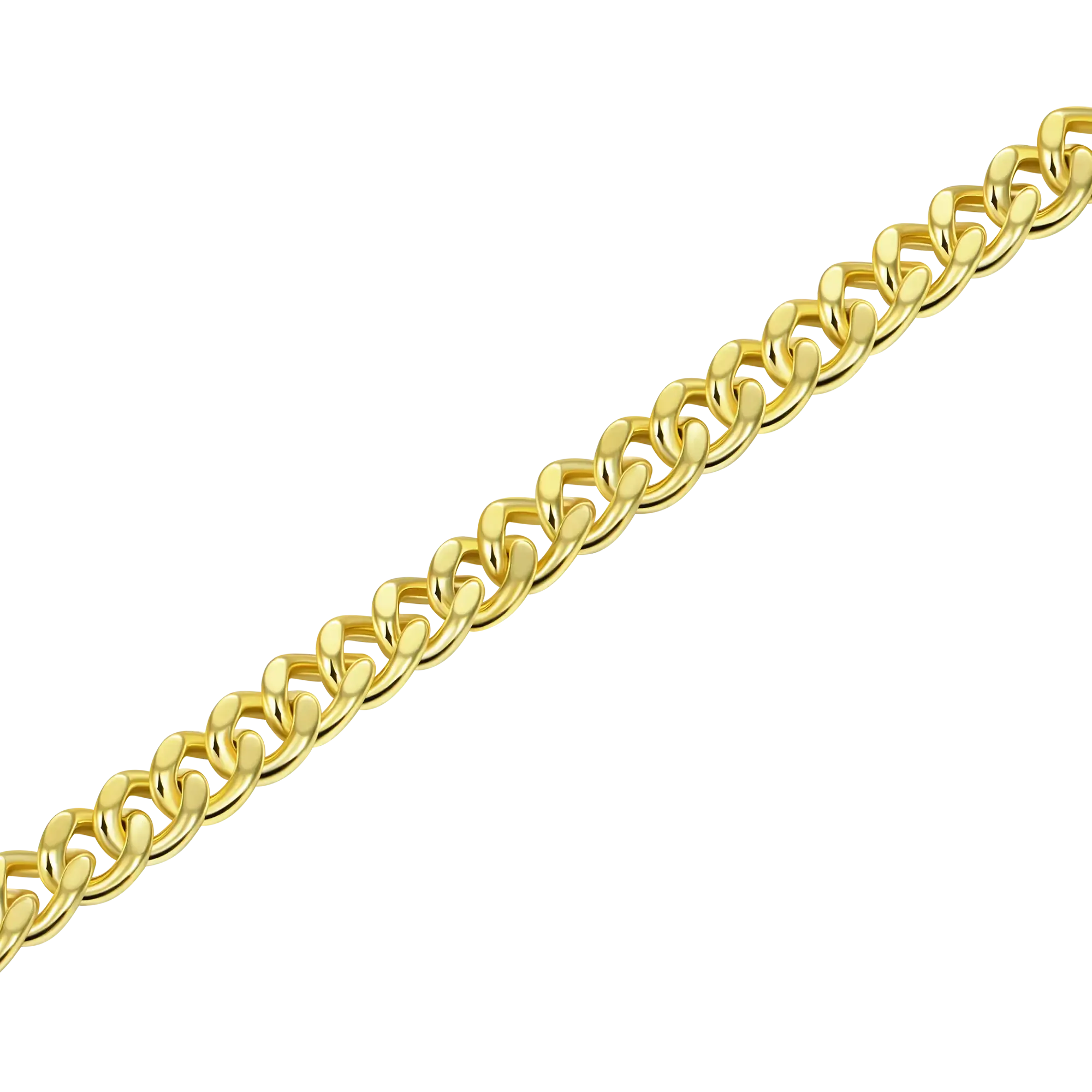 Miami Micro Cuban Curb Bracelet - Yellow Gold