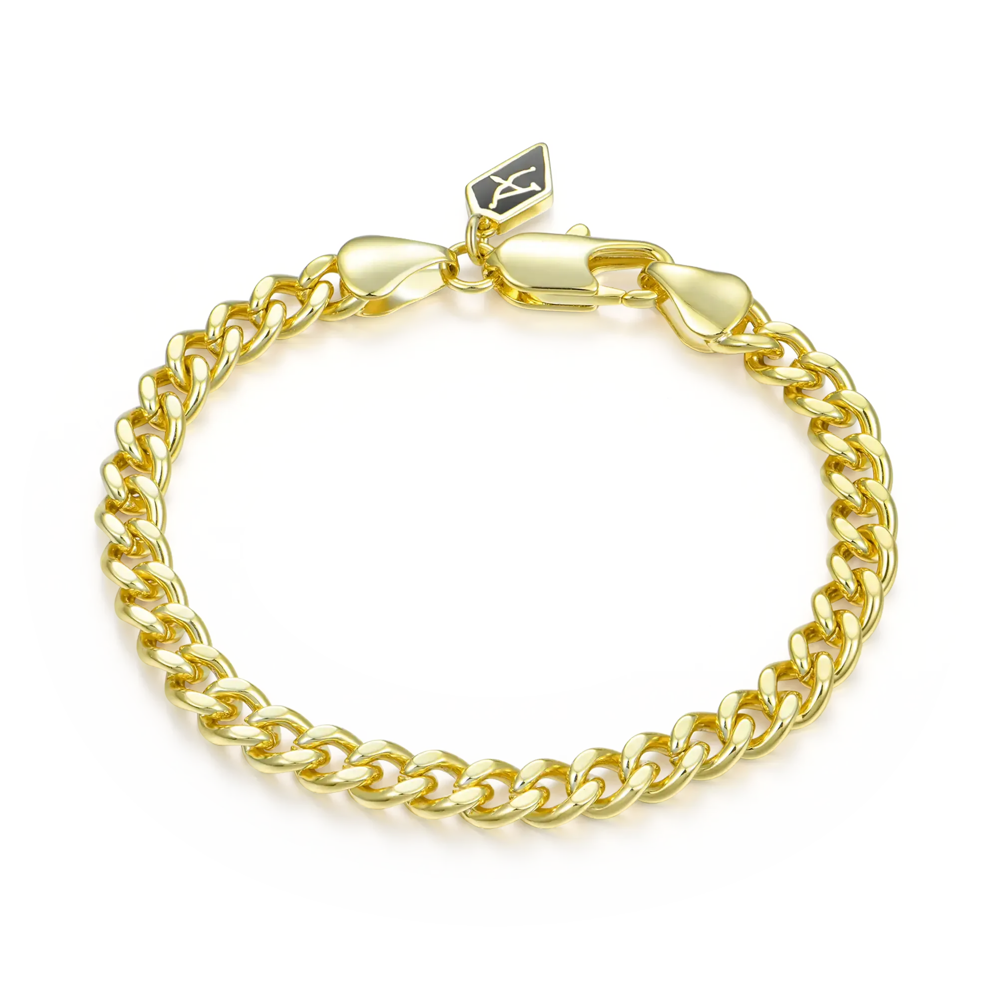 Miami Micro Cuban Curb Bracelet - Yellow Gold