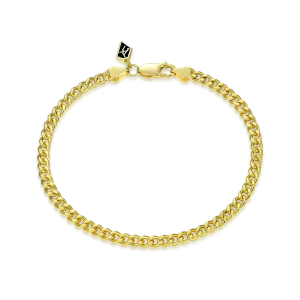 Miami Micro Cuban Curb Bracelet - Yellow Gold