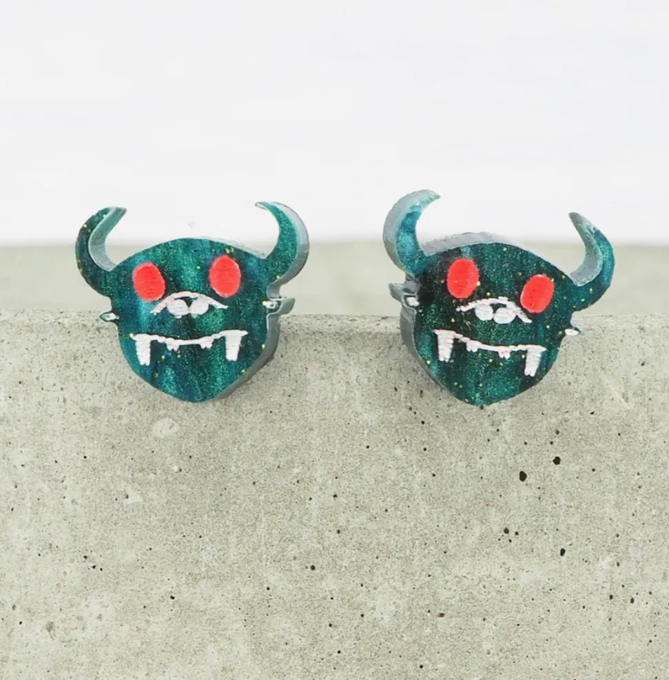 Mini Hodag Stud Earrings