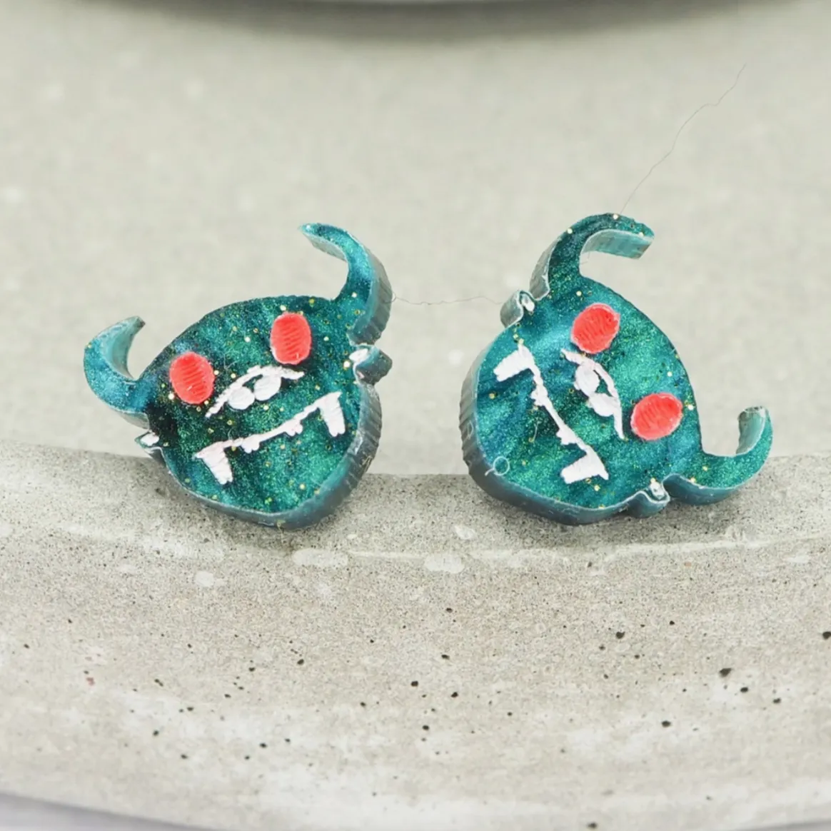 Mini Hodag Stud Earrings