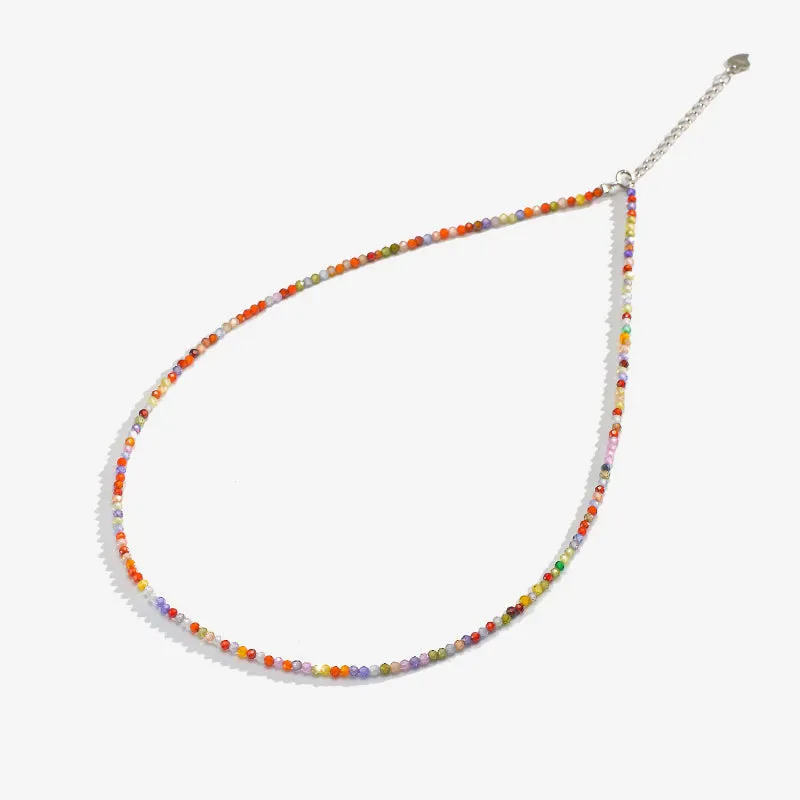 Minimalist Natural Stone Multicolor Necklaces