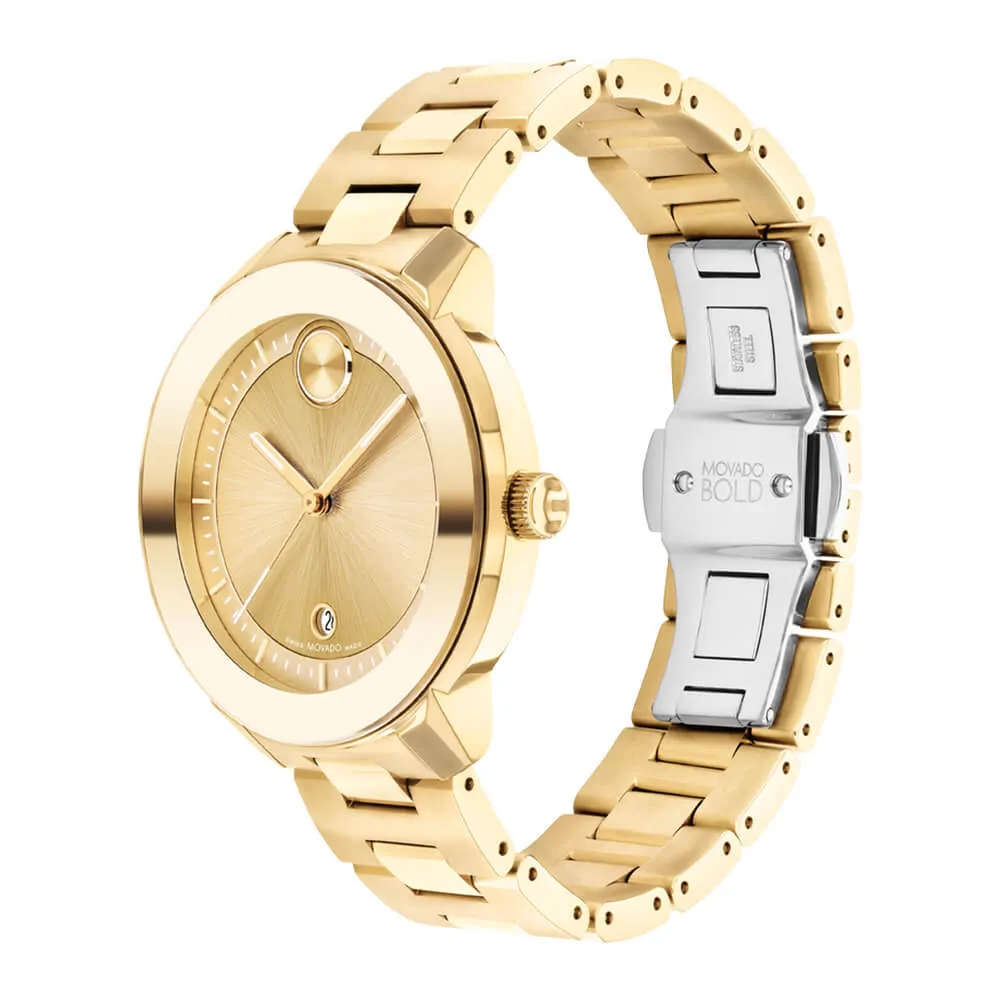 Movado BOLD Verso Pale Yellow Gold Ion-plated Women's Watch 3600750