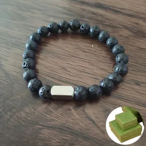 Natural Volcanic Stone Beaded Bracelet