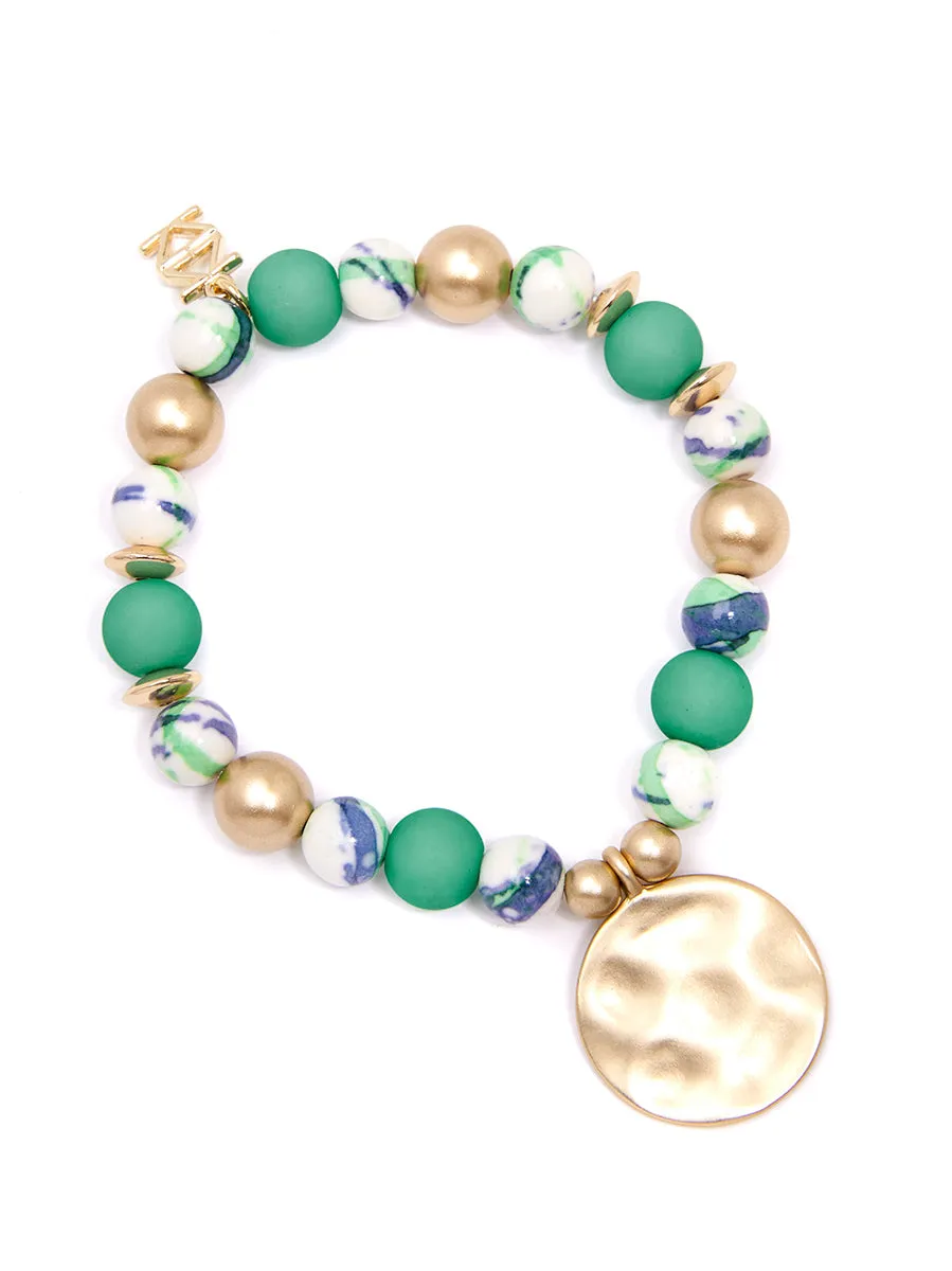 Nora Medallion Charm Bracelet