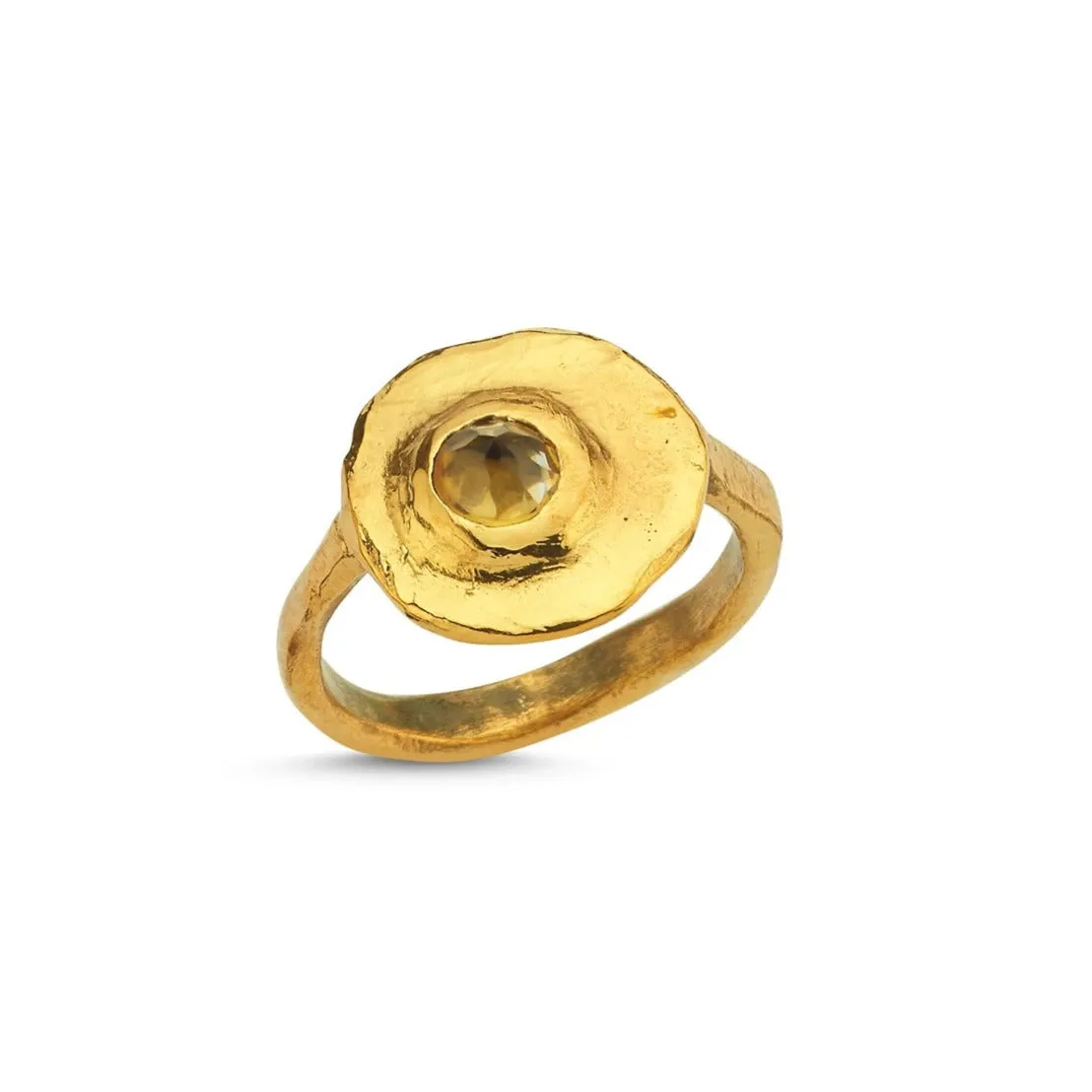 One Heart Citrine Ring