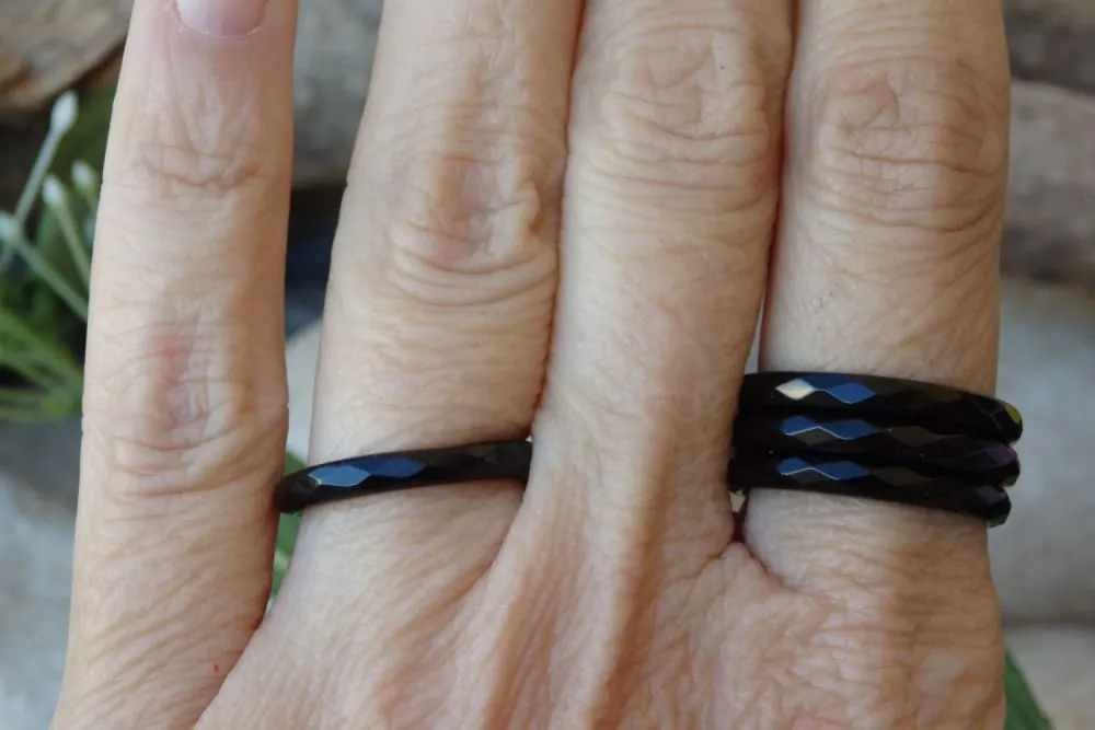 Onyx stacking ring