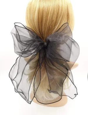 organza double layered bow for women