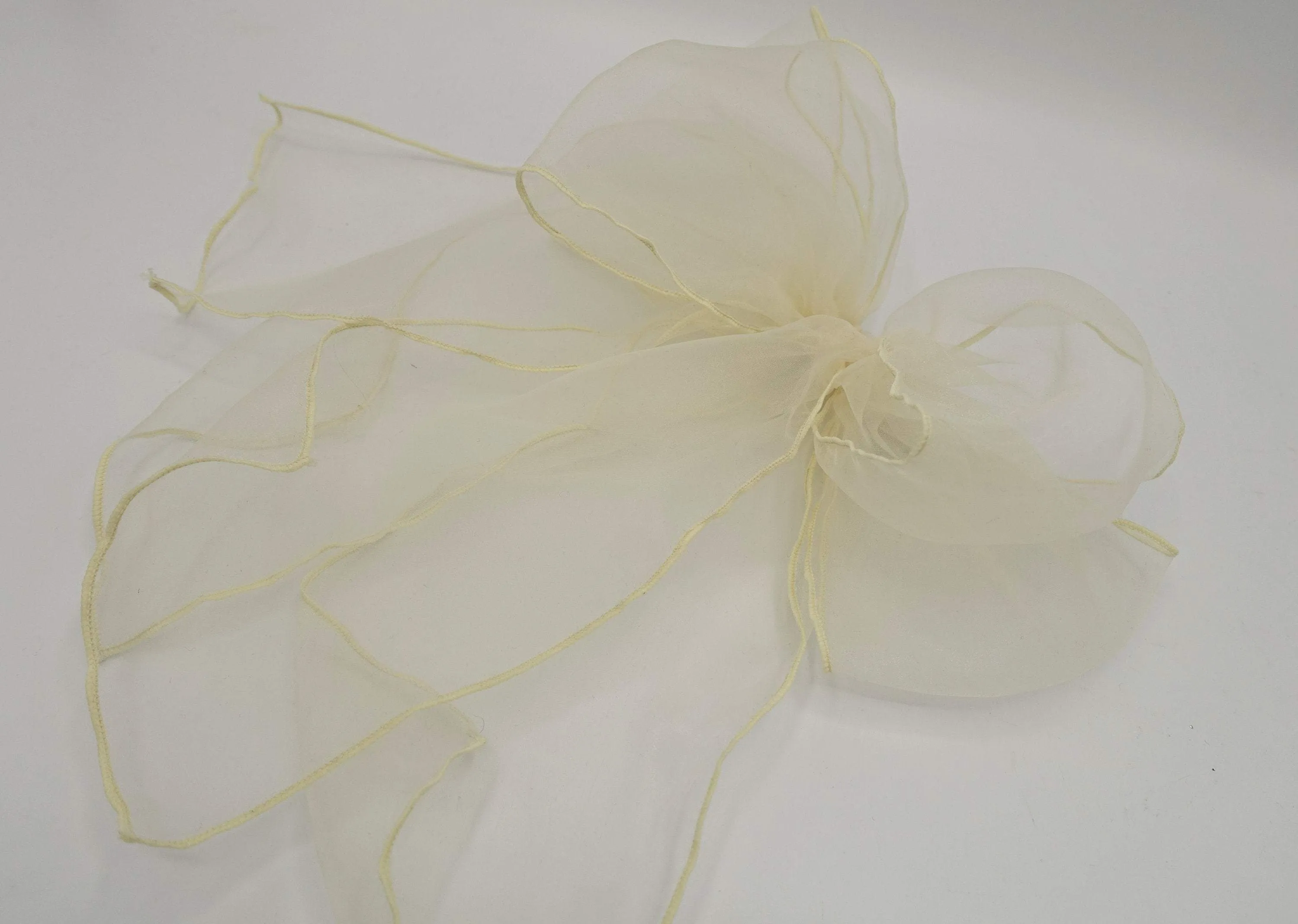 organza double layered bow for women