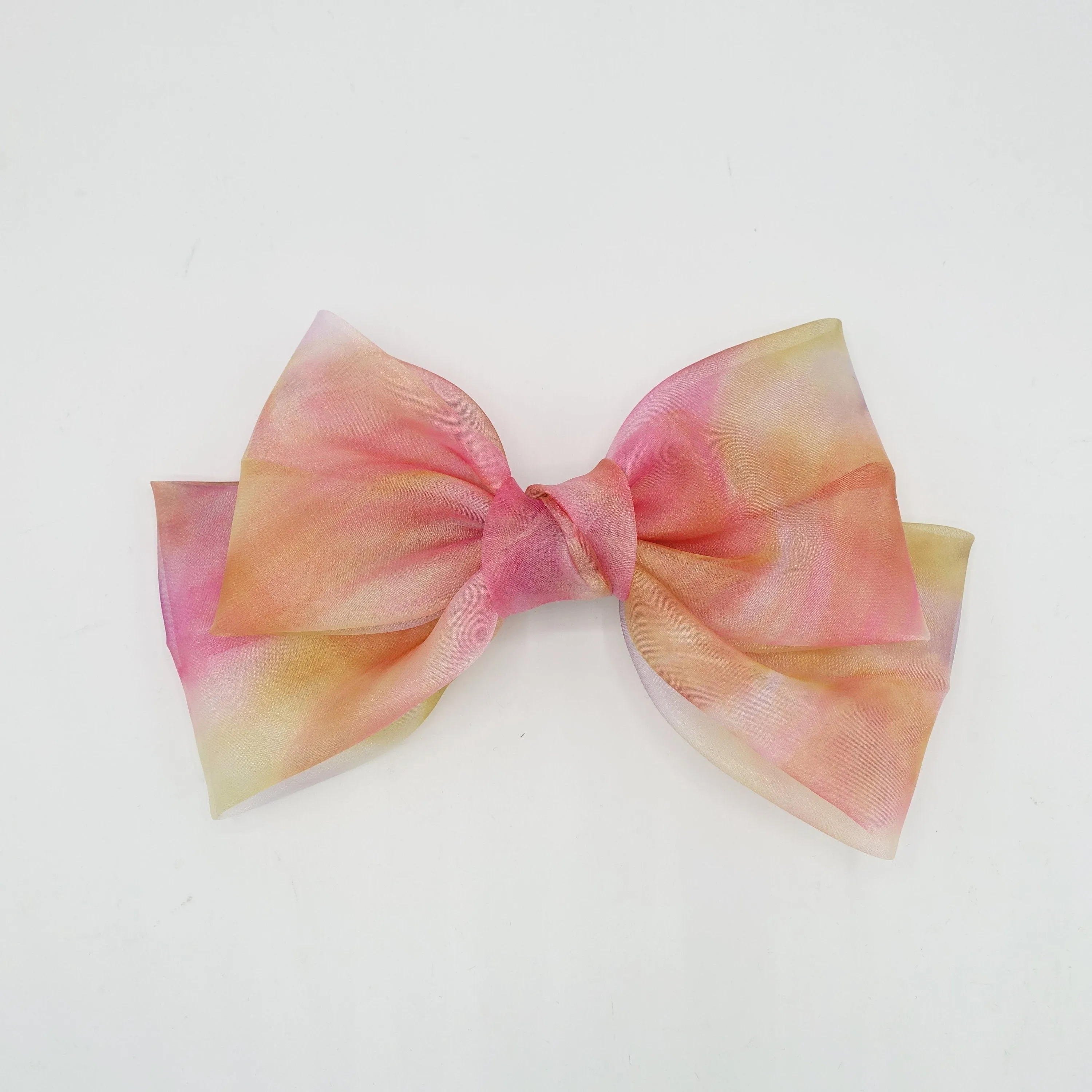 organza galaxy big hair bow women hair accessory