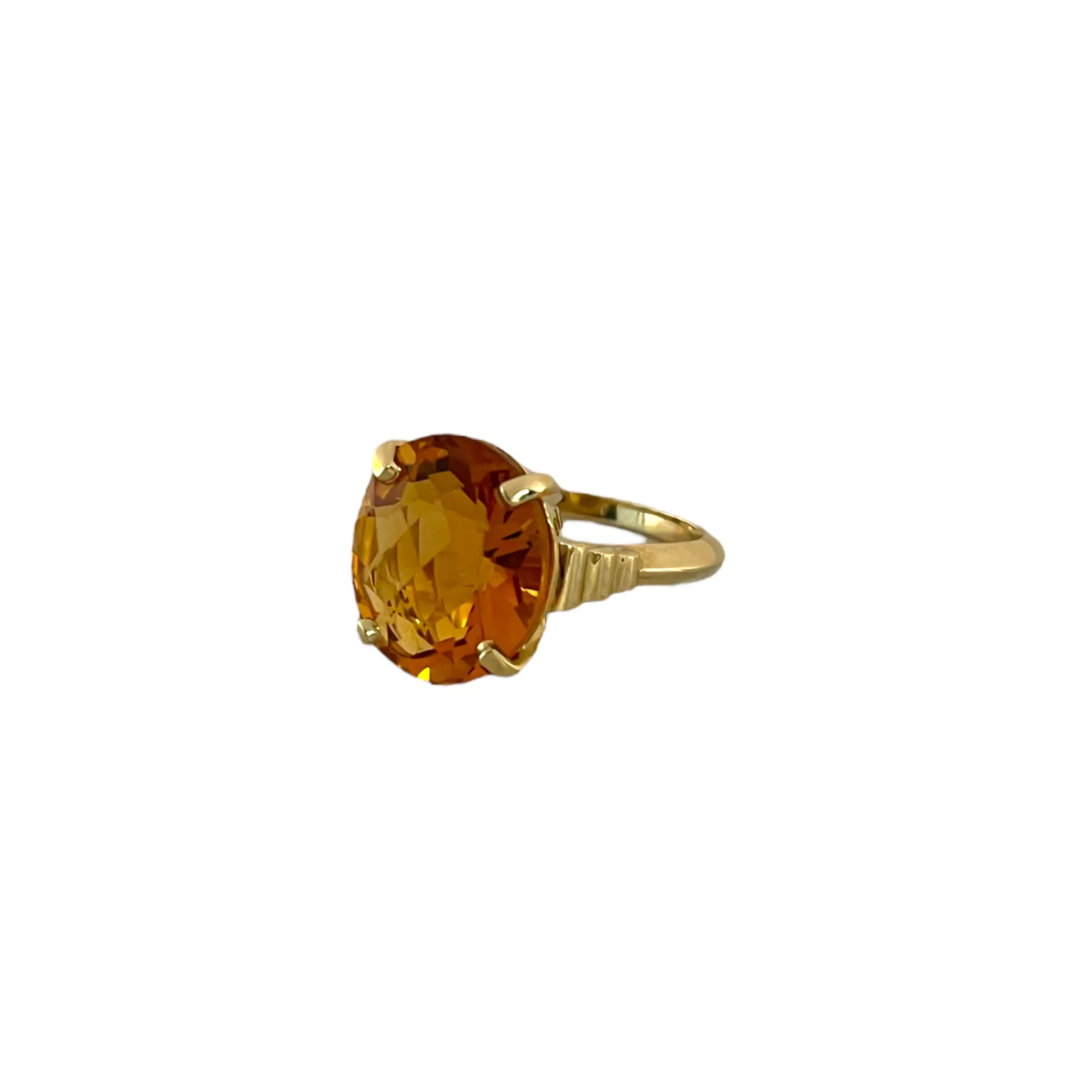 Oval Citrine Ring