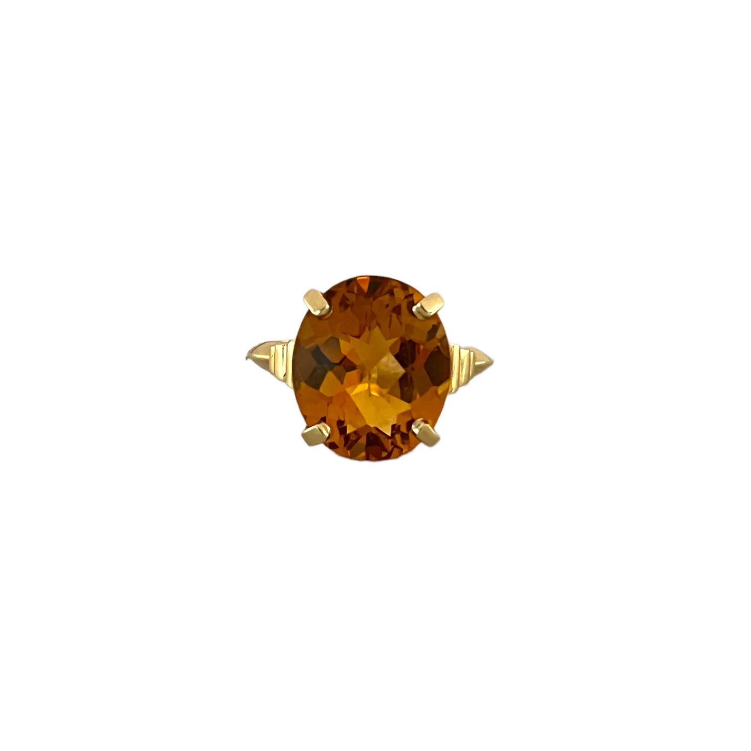 Oval Citrine Ring