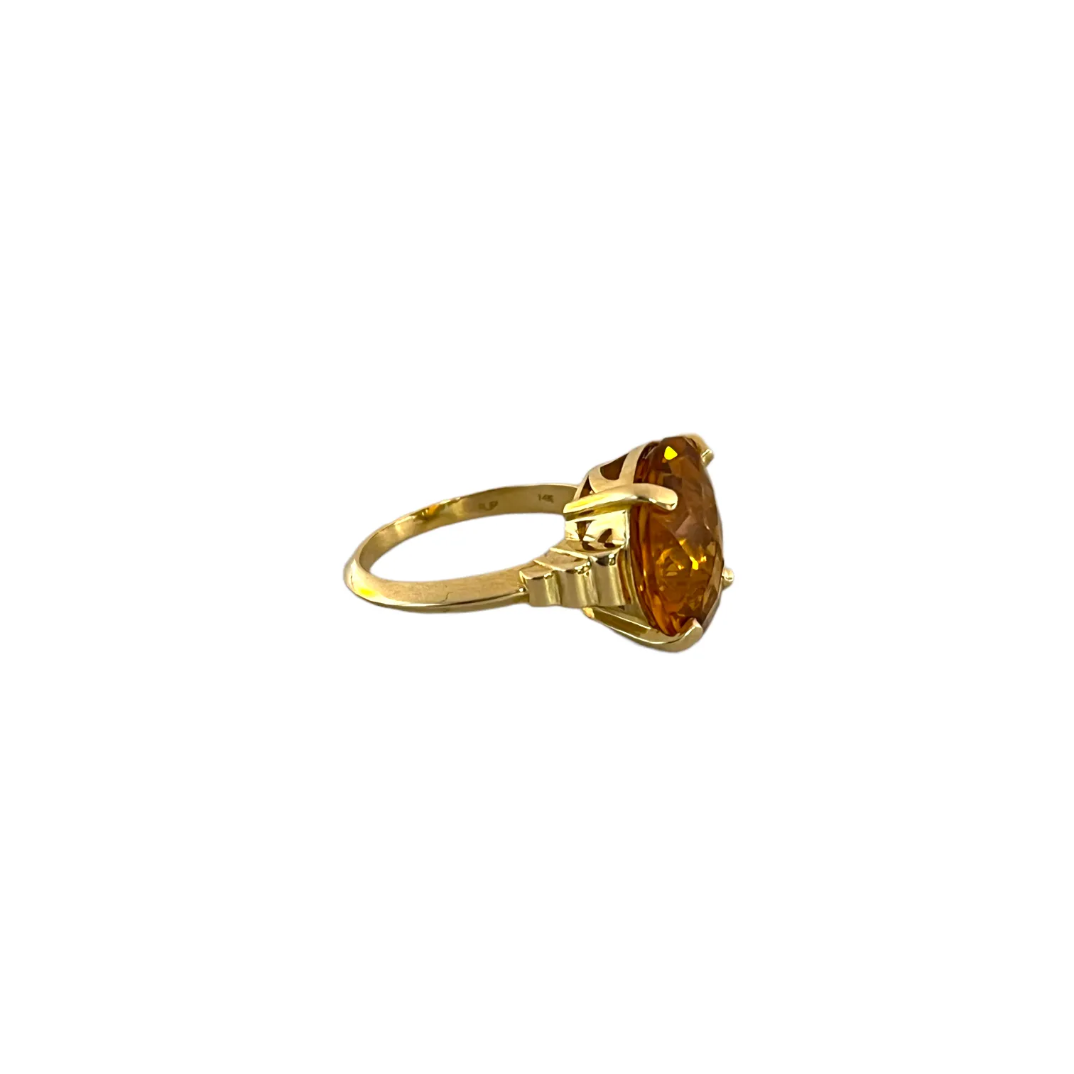 Oval Citrine Ring