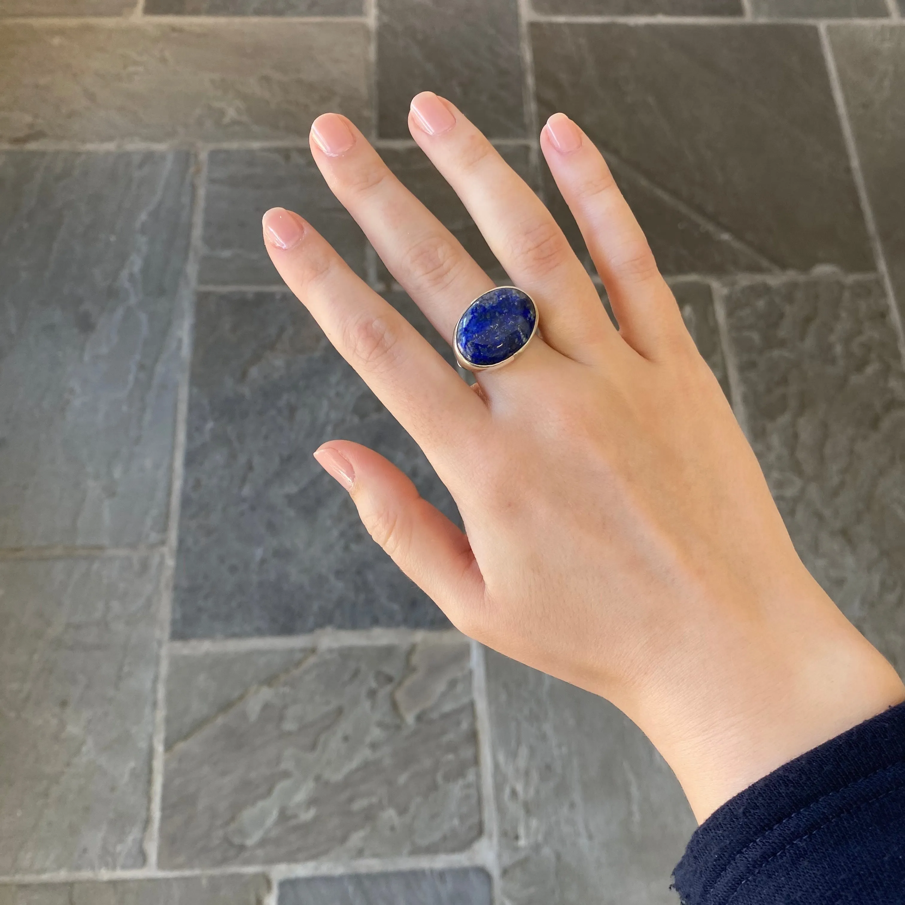 Oval Lapis Ring