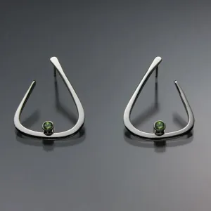 Peridot Earrings EAR040SMSSPR Sterling Silver or 14K Gold by John Tzelepis Jewelry