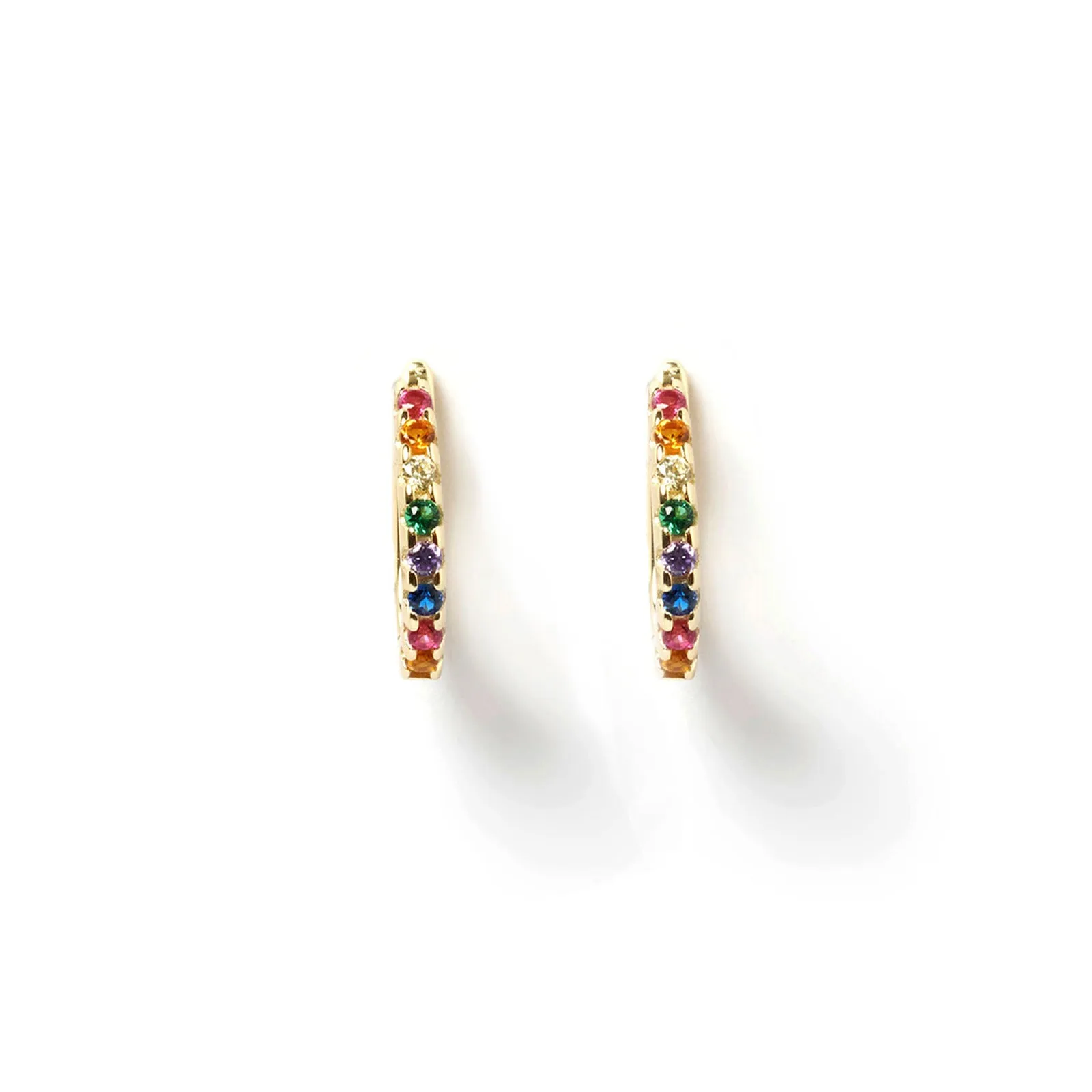 Phoebe Huggie Earrings Multi