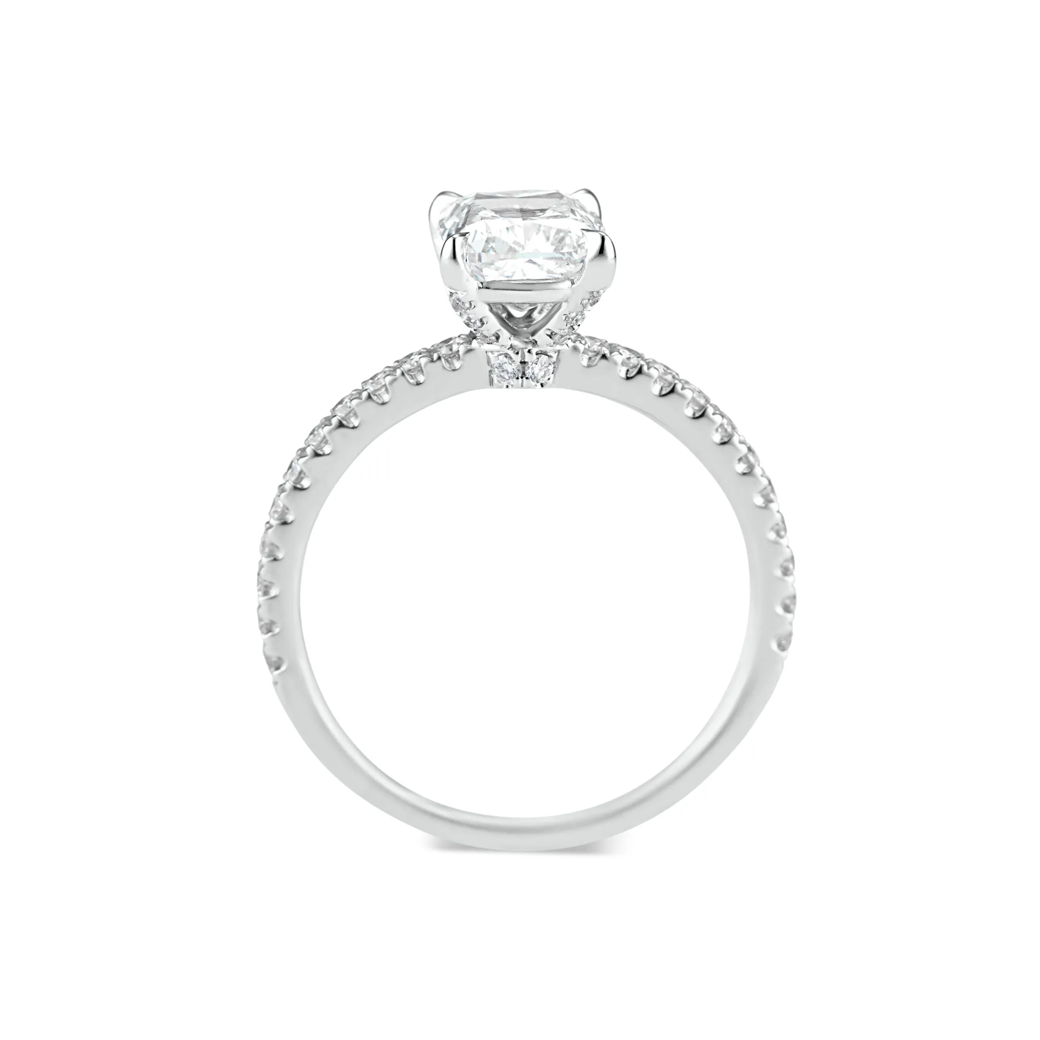 Prong-Set Cushion Diamond Engagement Ring