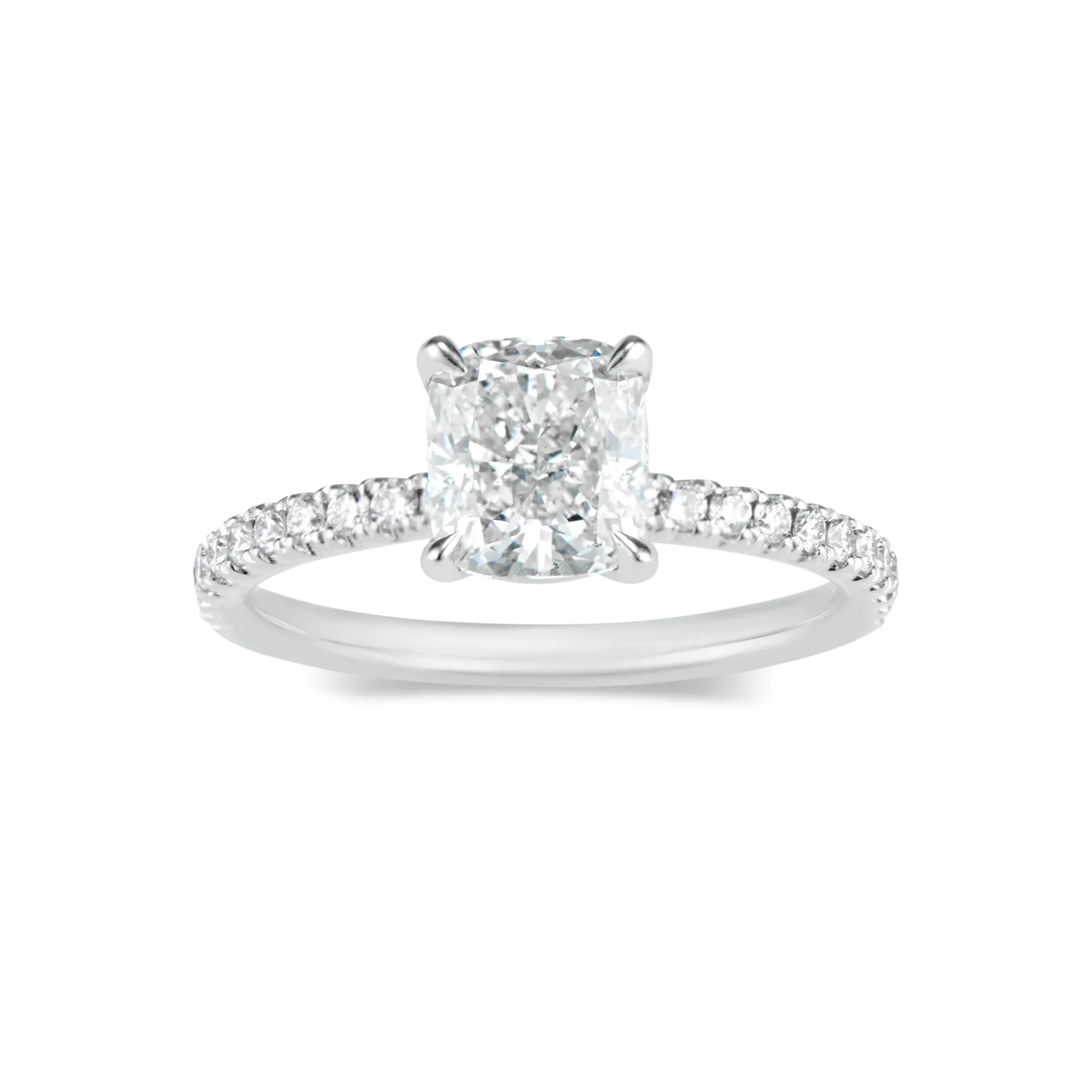 Prong-Set Cushion Diamond Engagement Ring