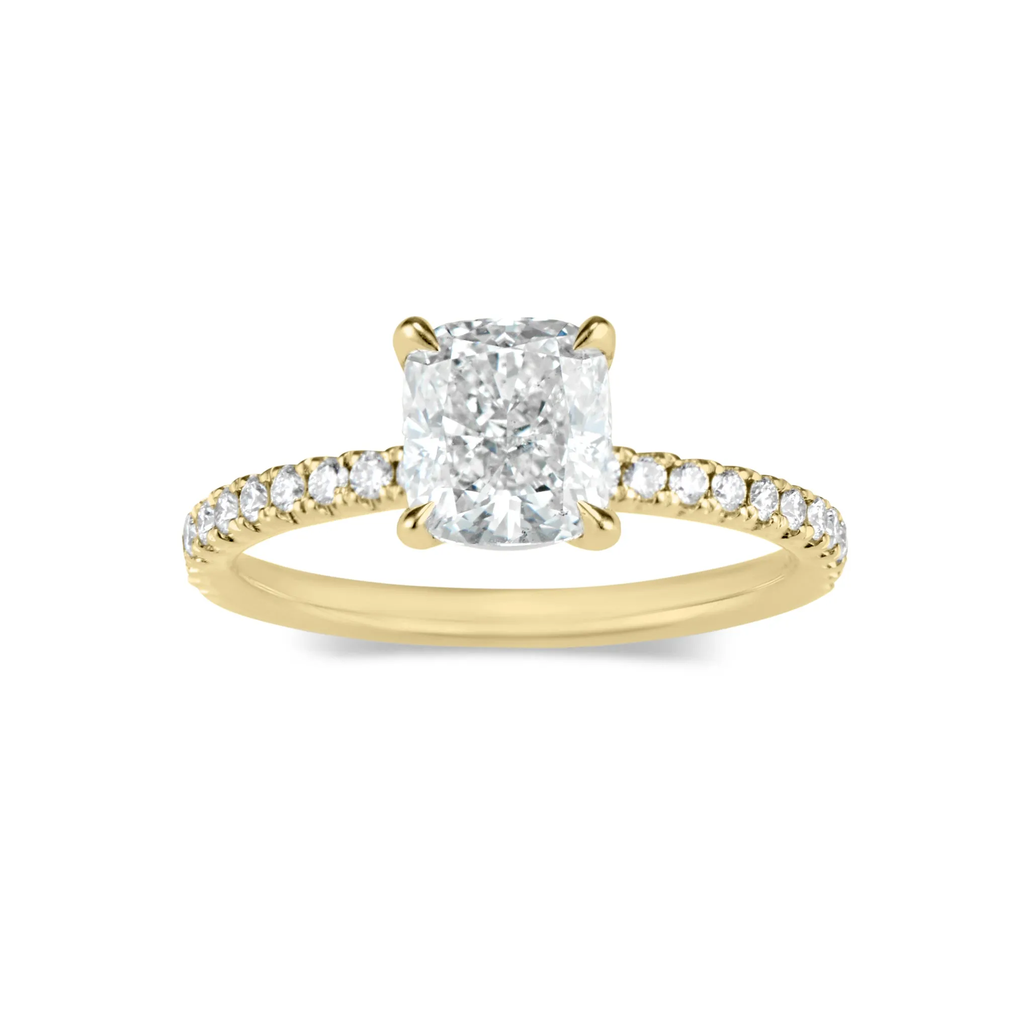 Prong-Set Cushion Diamond Engagement Ring