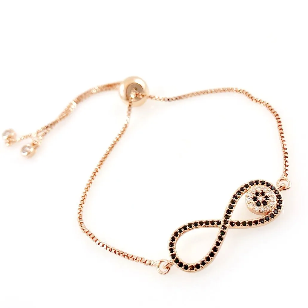 "Always and Forever" Bracelet (Rose Gold Tone)