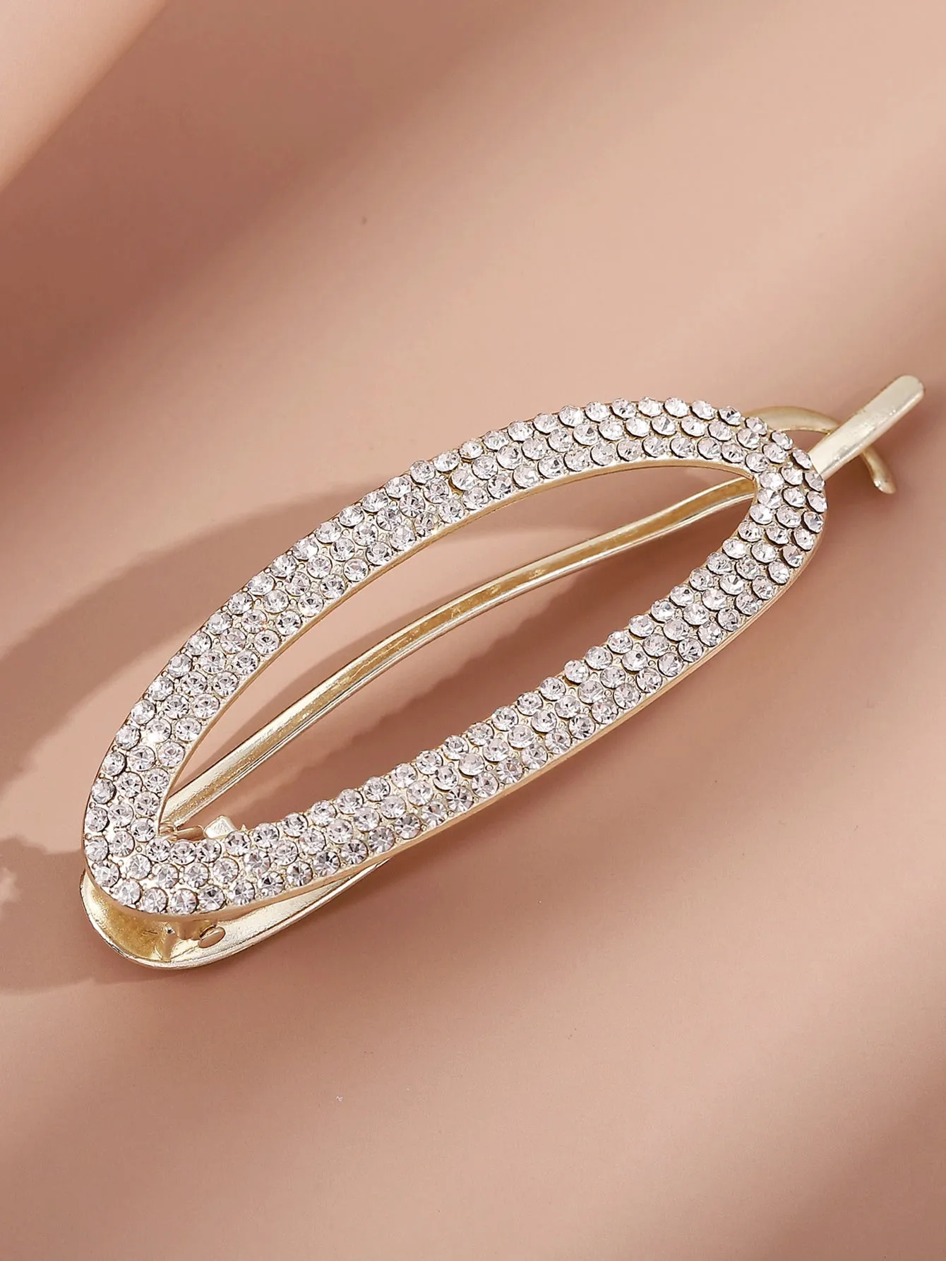 Rhinestone Decor Hair Clip Banana Clip for Women Barrette Styling Hair