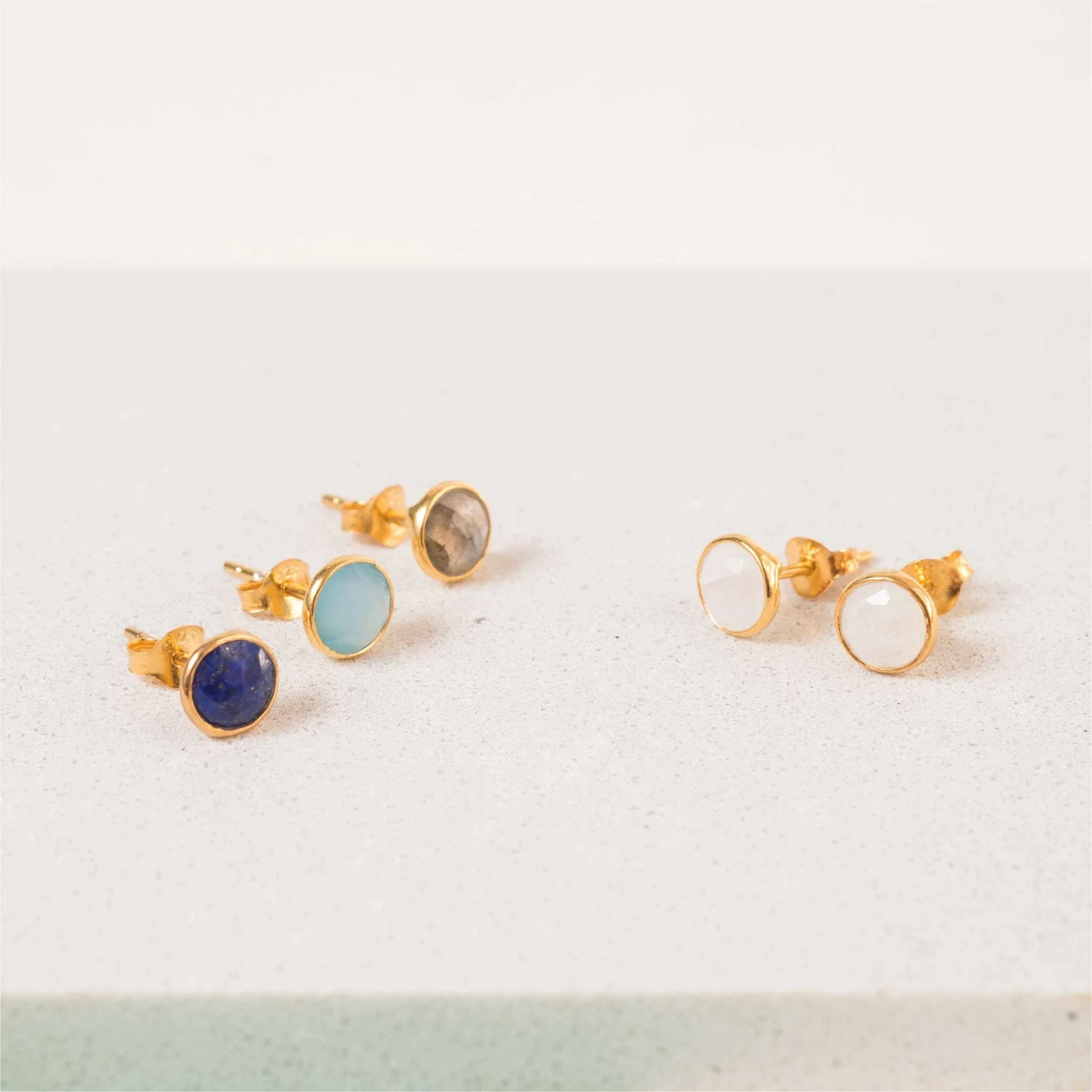 Savanne Gold Vermeil & Moonstone Stud Earrings