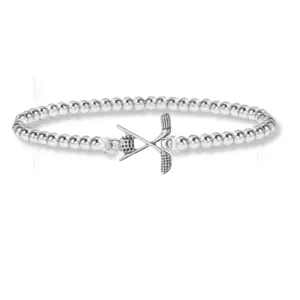 Silver Golf Beaded Bracelet