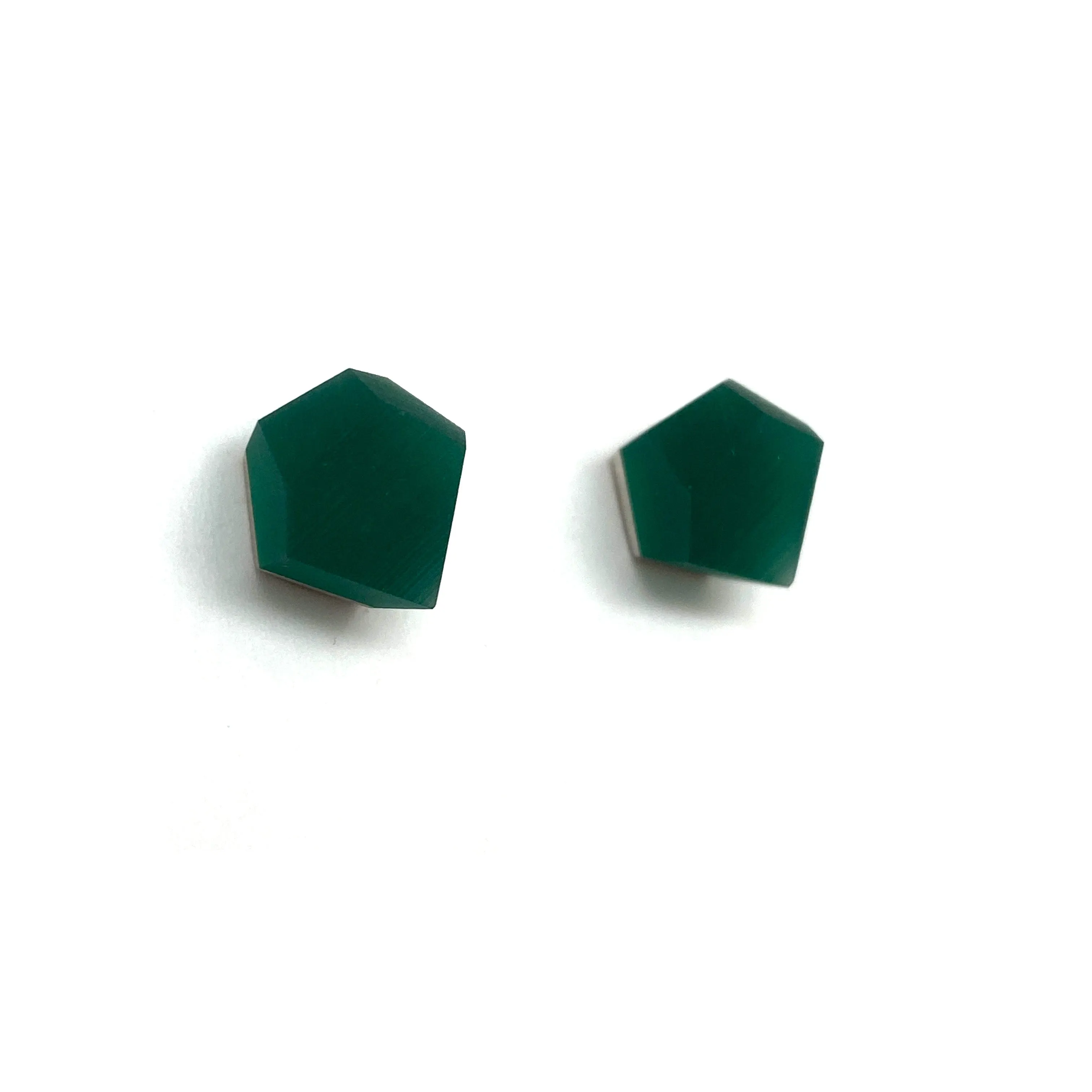 Small Green Crystal Studs