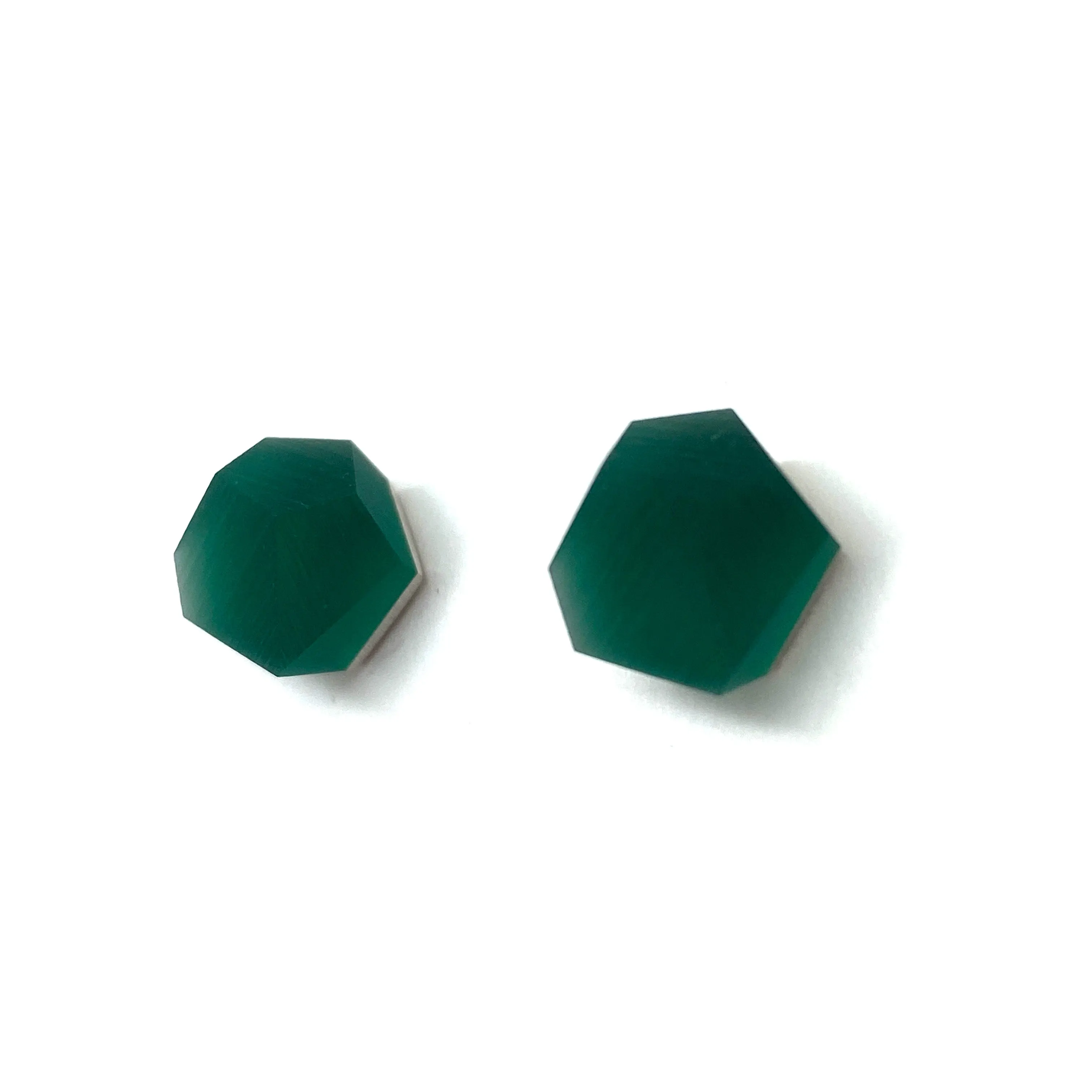 Small Green Crystal Studs