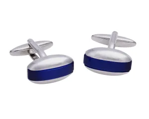 Somers Blue Rhodium Plated Cufflinks