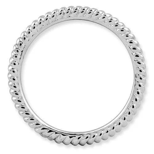 Sterling Silver Stackable Expressions 1.5mm Twisted Ring