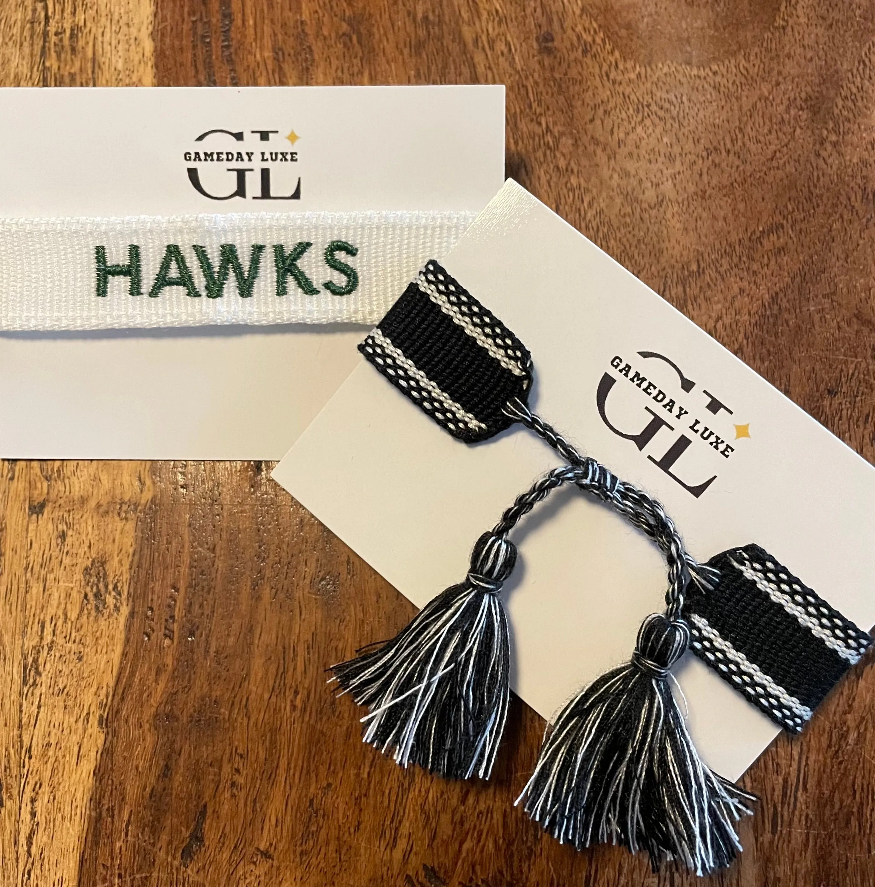 The Project Celebration Hawks White Team Tassel Bracelet  PRE-ORDER NOW