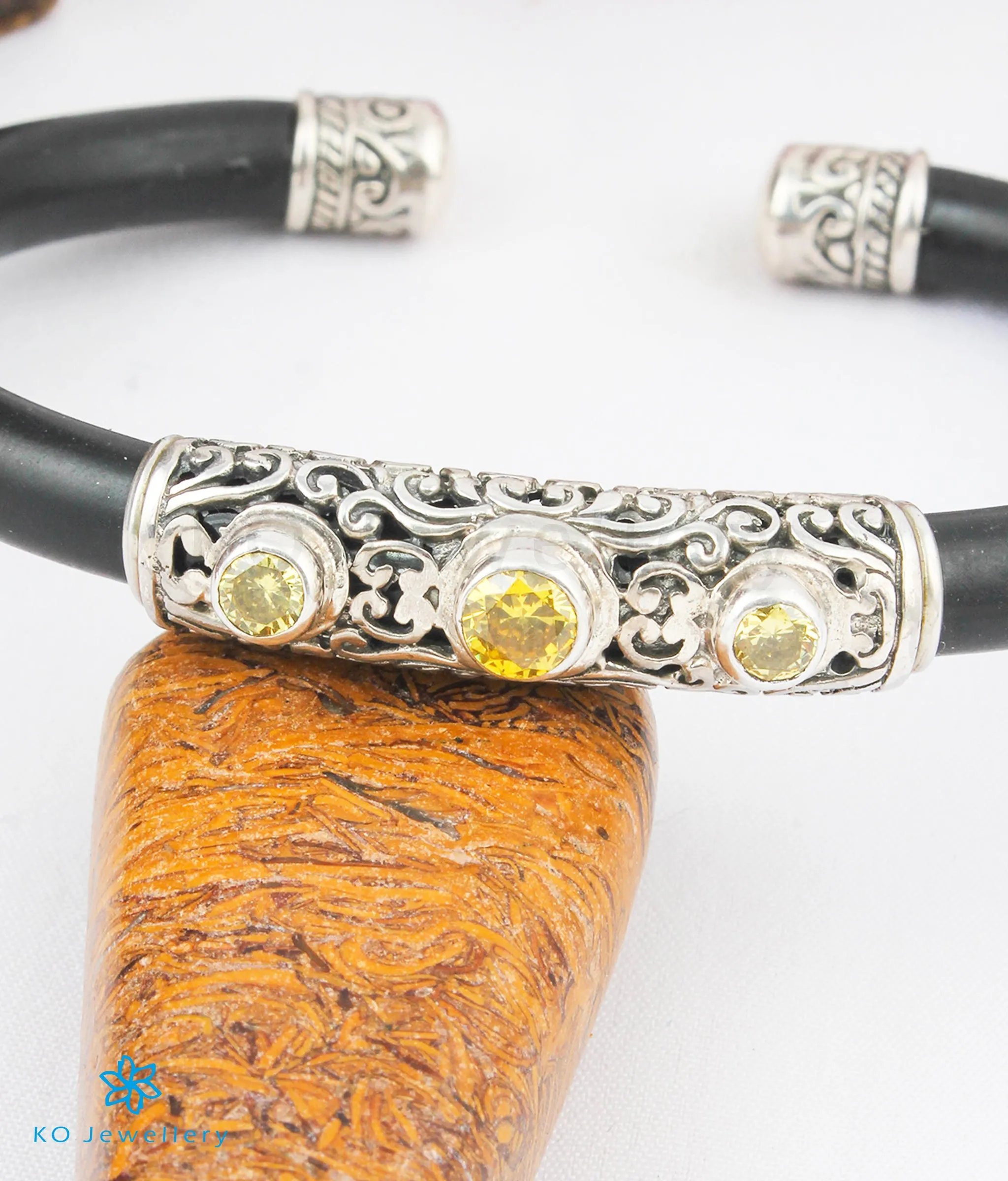 The Sarvam Silver Bracelet (Yellow)