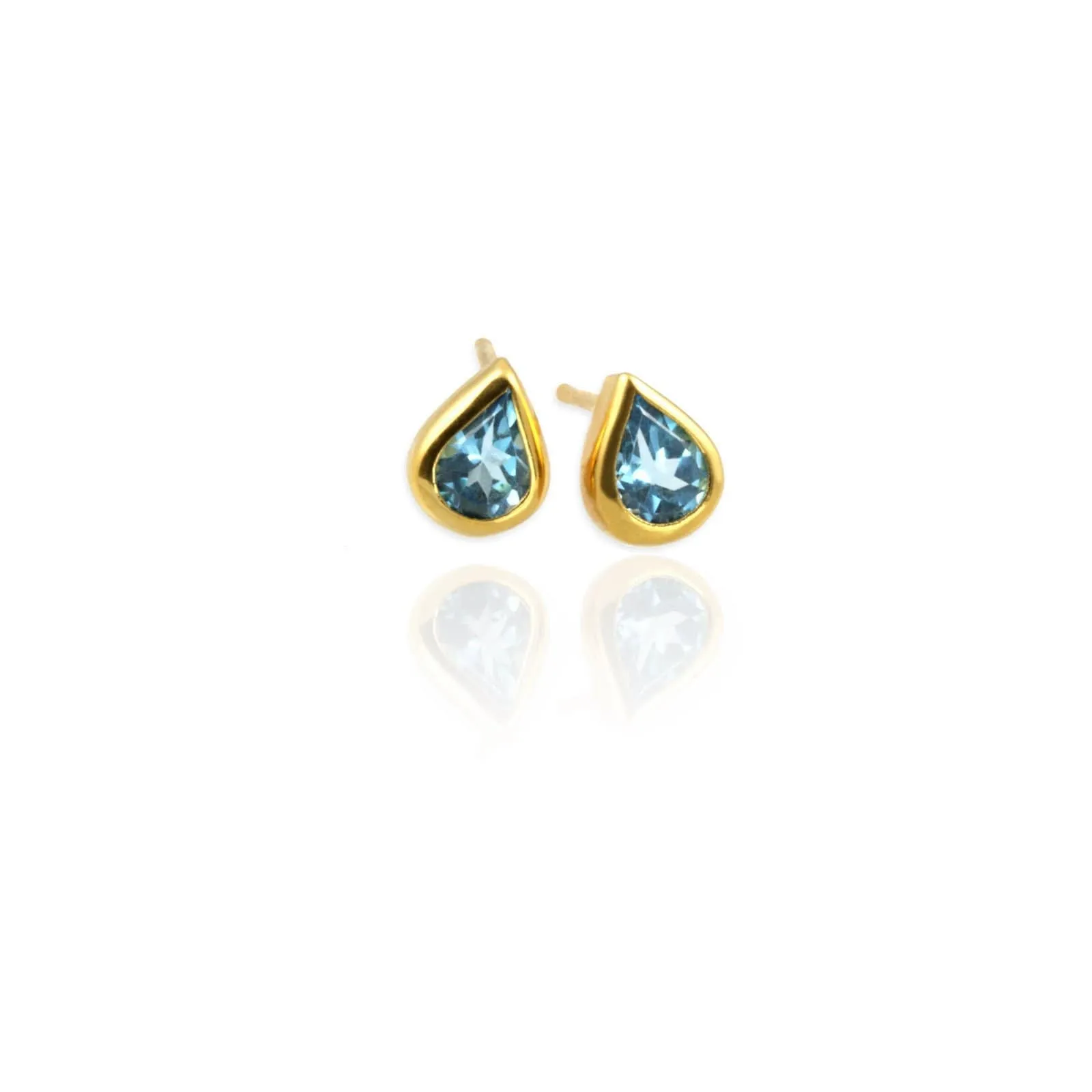 Topaz Drop Ear Studs