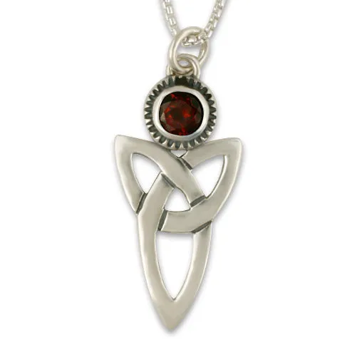 Trinity Pendant with Gem